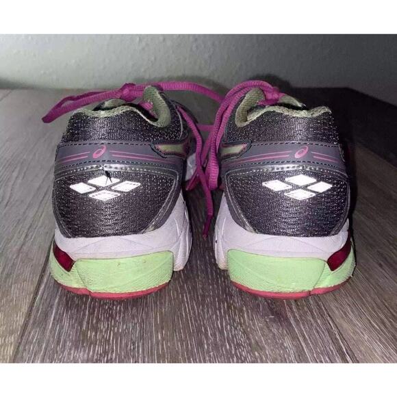 Asics GT 1000 4 Womens US Size 5.5 Gray Pink Green Running Sneaker Shoes T5A7N - Picture 7 of 9